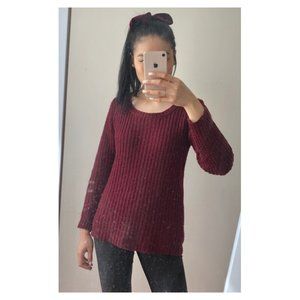 Charlotte Russe burgundy 🍷 sweater ✨❤️✨